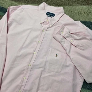 Ralph Lauren Classic Fit Herren Rosa Langarm Hemd Größe 2LT - Bild 1 von 7
