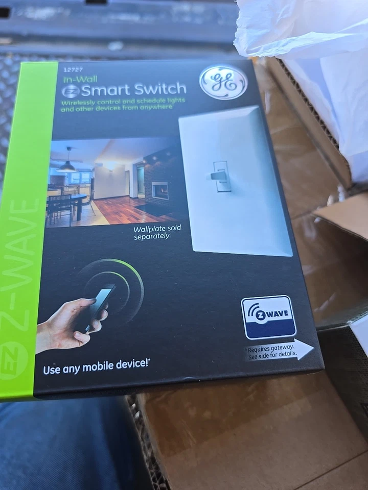 GE In-Wall EZ Smart Home Light Switch Toggle Controll  Z-Wave  - Image 1 of 1