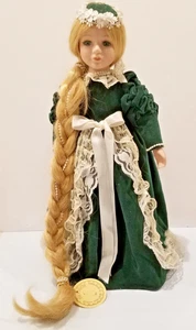 "Rapunzel" China doll porcelain by Duck House Limited Edition 16" with Stand - Picture 1 of 12