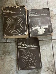 1978 Ford Truck Manual Factory Shop: Vol 1, 3,4,5, Missing Volume #2 - Picture 1 of 6