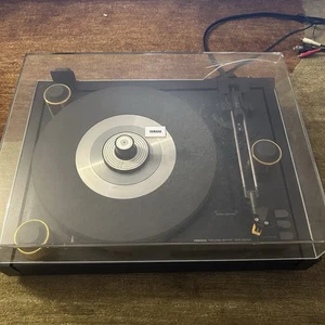 Yamaha PF-800 Turntable Gold Edition Working Condition Damaged Dust Cover - Picture 1 of 7