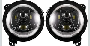 FIERYRED 9" LED Headlights for 2018-2024 Wrangler JL/ 2020-2024 Gladiator JT NEW - Picture 1 of 6