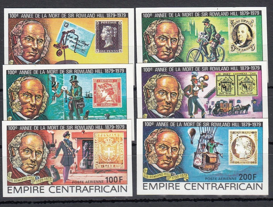Rowland Hill IMPERFORATE Central Arfican Republic MNH 1979 (150578) - Image 1 of 1