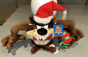 Vintage Looney Tunes Taz 12 Zoll Plüsch Weihnachten 1998 Tasmanischer Teufel - Bild 1 von 7