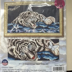 Design Works JAS-047 #2497 White Tiger Stickpackung ungeöffnet Vintage Nishino - Bild 1 von 4
