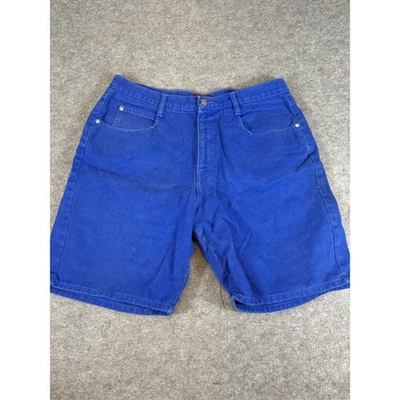 VINTAGE Venezia Jeans Shorts Women Size 18 Blue Denim High Rise Jorts Streetwear - Imagem 1 de 4