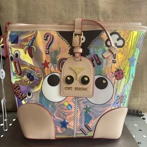 Augenmotiv 2186 Mode PVC holografische Handtasche Eye them Print - Bild 1 von 12