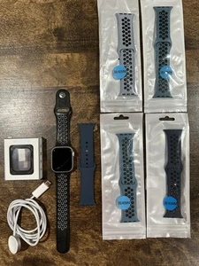 Apple Watch Series 9 Stainless Steel Storm Blue Sport Band GPS Cellular 41mm - Zdjęcie 1 z 7