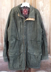 The Territory Ahead Genuine Leather Coat: Olive Green: XL: NICE! - Picture 1 of 23
