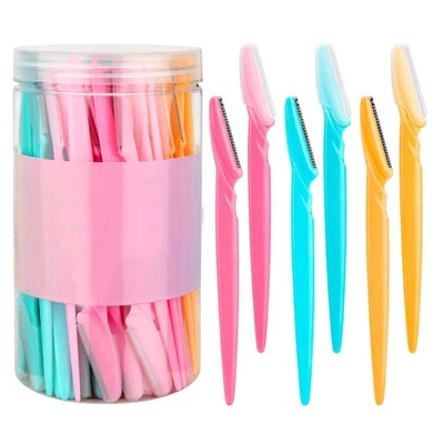 Maquinilla de afeitar para cejas y rostro de 66 piezas para mujeres y hombres - Image 1 of 4