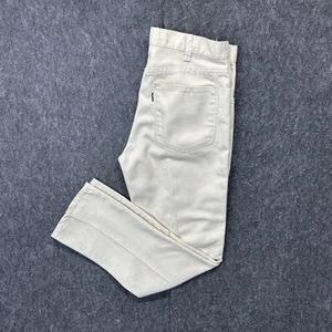 Vintage Levi's Black Tag Gold "BIG E" STA-PREST Light Tan High Rise Pants 30x30 - Picture 1 of 9