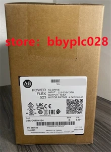 New Factory Sealed Allen-Bradley 25A-D010N104 SER B PowerFlex 523 AC Drive 3-Ph - Picture 1 of 3