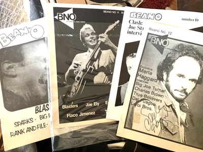 LOT Of 4 issues Bean-o! california music scene zine. Blasters Clash Merle - Image 1 of 4
