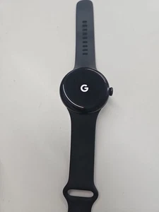 Google Pixel Watch 2 42mm Matte Black Case with Obsidian Silicone Strap... - Zdjęcie 1 z 4
