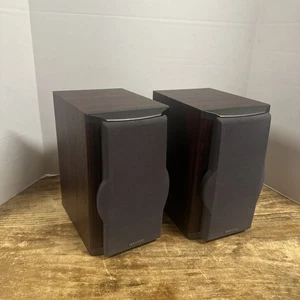Vintage Kenwood LS-SE7 Bookshelf Speakers 2 Way Woodgrain - Tested & Working - Picture 1 of 10