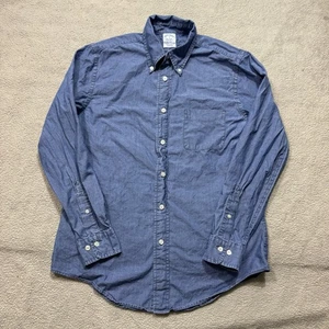 Brooks Brothers Tee Mens Medium Button-Up Regent 1818 The Original Polo Chambray - Picture 1 of 12