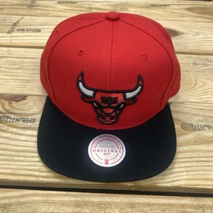 Mitchell & Ness Chicago Bulls Core Basic Black Snapback Hat Cap NWT Adjustable - Picture 1 of 5