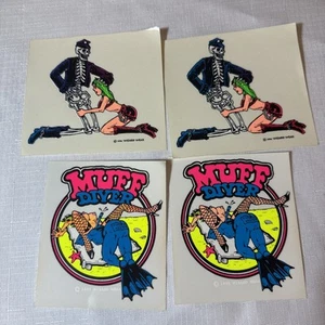 Vintage Wizard Wear Skeleton Neon Two 94’ Two 95’ Rare Sticker! - Bild 1 von 3