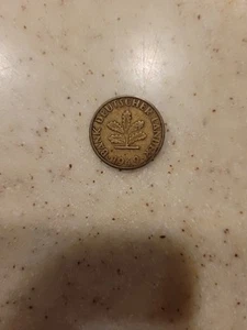 Vintage GERMAN 1949 F  5 PFENNIG Coin. Ungraded. E/C - Picture 1 of 2
