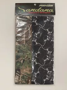 Black Flying Skulls Mesh Camo Band Sandana Headwrap BNIB FS - Picture 1 of 2