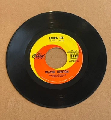 WAYNE NEWTON LAURA LEE/I'LL BE WITH YOU CAPITOL 45 5419 - Image 1 of 2