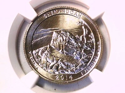 Shenandoah NP 2014 D Washington Quarter NGC MS 67 3914455-014 - Image 1 of 3