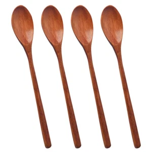 4 Pcs Hölzerne Schöpfkelle Kleine Schaufel Kleiner Dessertlöffel - Bild 1 von 12