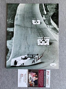 CAN-AM PARADE- AL UNSER AUTOGRAPH 8x10 ACTION PHOTO JSA AD08952 - Picture 1 of 1