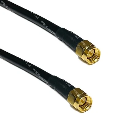 3 Feet coaxial RG58 antenna extension jumper cable SMA Male to SMA Male USA - Image 1 of 2