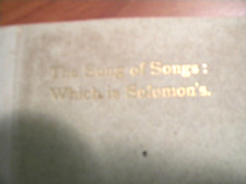 The Song Of Songs Which Is Solomon's published 1895 by Elbert Hubbard