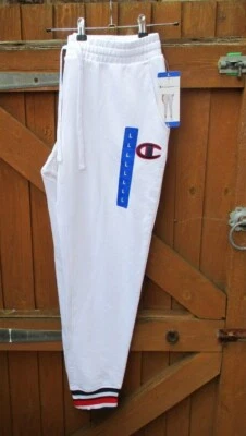 Ladies Champion Elite Joggers Lounge Wear Bottoms White Lge 34"/36" Waist BNWTs - Image 1 of 4