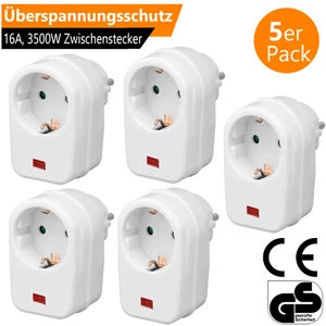 5 x protection contre les surtensions prise intermédiaire protection contre la foudre protection enfichable - Photo 1/5