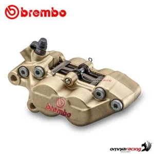 Brembo brake caliper left front P4.30 / 34 gold color 40mm mounting red logo - Picture 1 of 10