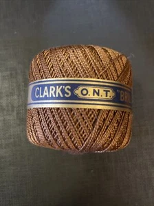Clark’s BRILLIANT Crochet Thread #716 Brown - boil fast Cotton 0.6oz / 16g - Picture 1 of 3