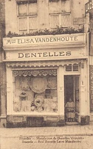Belgique - BRUXELLES - Dentelles Elisa Vandenhoutte, rue de l'Empereur - Picture 1 of 2