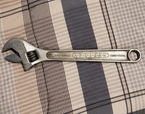 Vintage ARTISAN 10 Inch  Adjustable Wrench Tool Made in U.S.A. - Picture 1 of 2