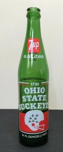 Vtg Ohio State Buckeyes 7UP 1973 Football Souvenir Commemorative Wins Bottle EUC - Picture 1 of 9