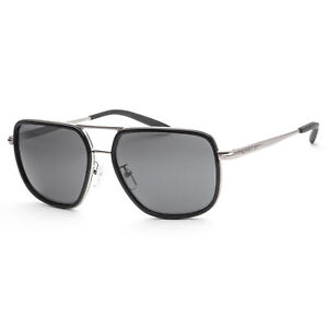 Michael Kors Men's MK1110-120687 Del Ray 59mm Matte Silver Sunglasses