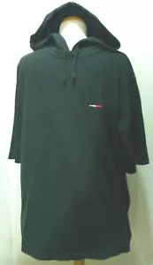 Vintage Tommy Hilfiger Hoodie T-shirt Sz L Navy Blue - Imagen 1 de 10