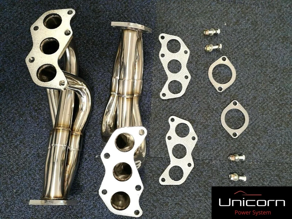 Cabezales de escape dobles para Subaru Legacy Outback Tribeca planos-6 DOHC H6 EZ30 3,0 L Foto 1 de 3