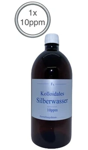 1 x Kolloidales Silberwasser 1000ml, hochrein, frisch Hergestellt, top, 10ppm !! - Bild 1 von 8