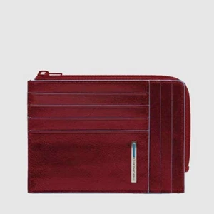 Portafoglio Piquadro Bustina porta carte di credito Blue Square rosso PU1243B2R/ - Foto 1 di 2