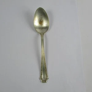 Fairfield Silverplate 1915 Alpha Serving Spoon Silverplate Flatware Glossy - Picture 1 of 4