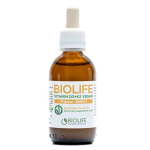 Vitamina D3 K2 Gocce 2000 UI Integratore Alimentare per Difese Immunitarie Ossa - Foto 1 di 10