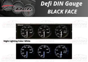 DEFI Din-Gauge Triple Meter 1DIN Style21 DF14401 Right Inclined Type JDM CUSTOM - Picture 1 of 8