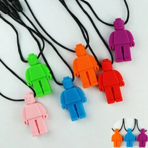 Chew Man Necklace Autism ADHD Chewelry Chewy Sensory Toys Kids Chews SENSORY - Picture 1 of 22