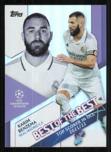 2022-23 Topps UEFA Club Competitions Best of the Best #BB1 Karim Benzema - Picture 1 of 2