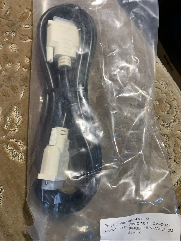 DVI Kabel DVI-D to DVI-D single Link Kabel 2m dvi cable male TOP! - Bild 1 von 2