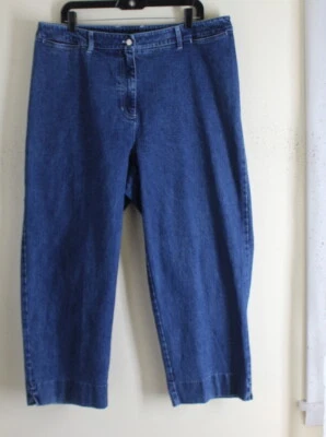 Ralph Lauren Sz 16W 16 W Denim Cropped Pants Jeans 27" Inseam Ankle Length - Image 1 of 4