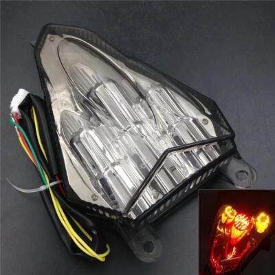 Brand new Clear LED Tail Brake Turn Signal Light For Yamaha YZF-R6 2006-2013 - Imagem 1 de 4